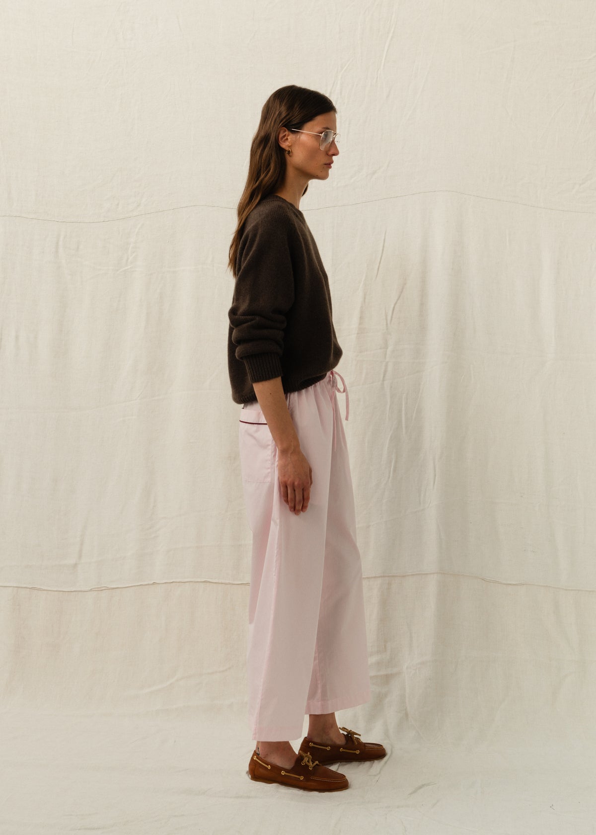 AUTEUIL CASHMERE JUMPER — CHOCOLATE