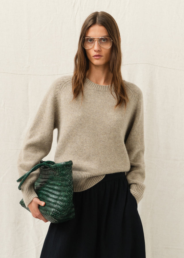 AUTEUIL CASHMERE JUMPER — STONE