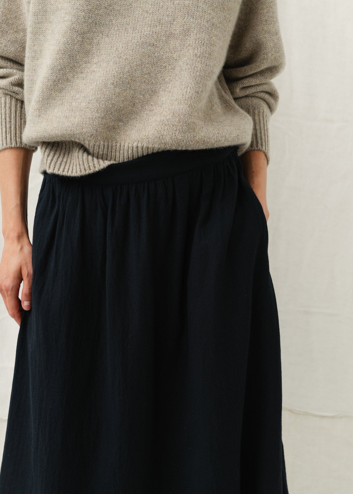 AUTEUIL CASHMERE JUMPER — STONE