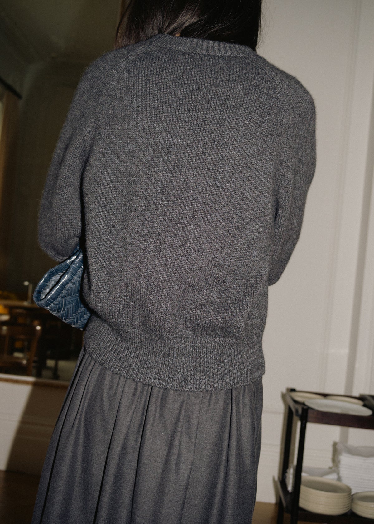 AUTEUIL CASHMERE JUMPER — CHARCOAL