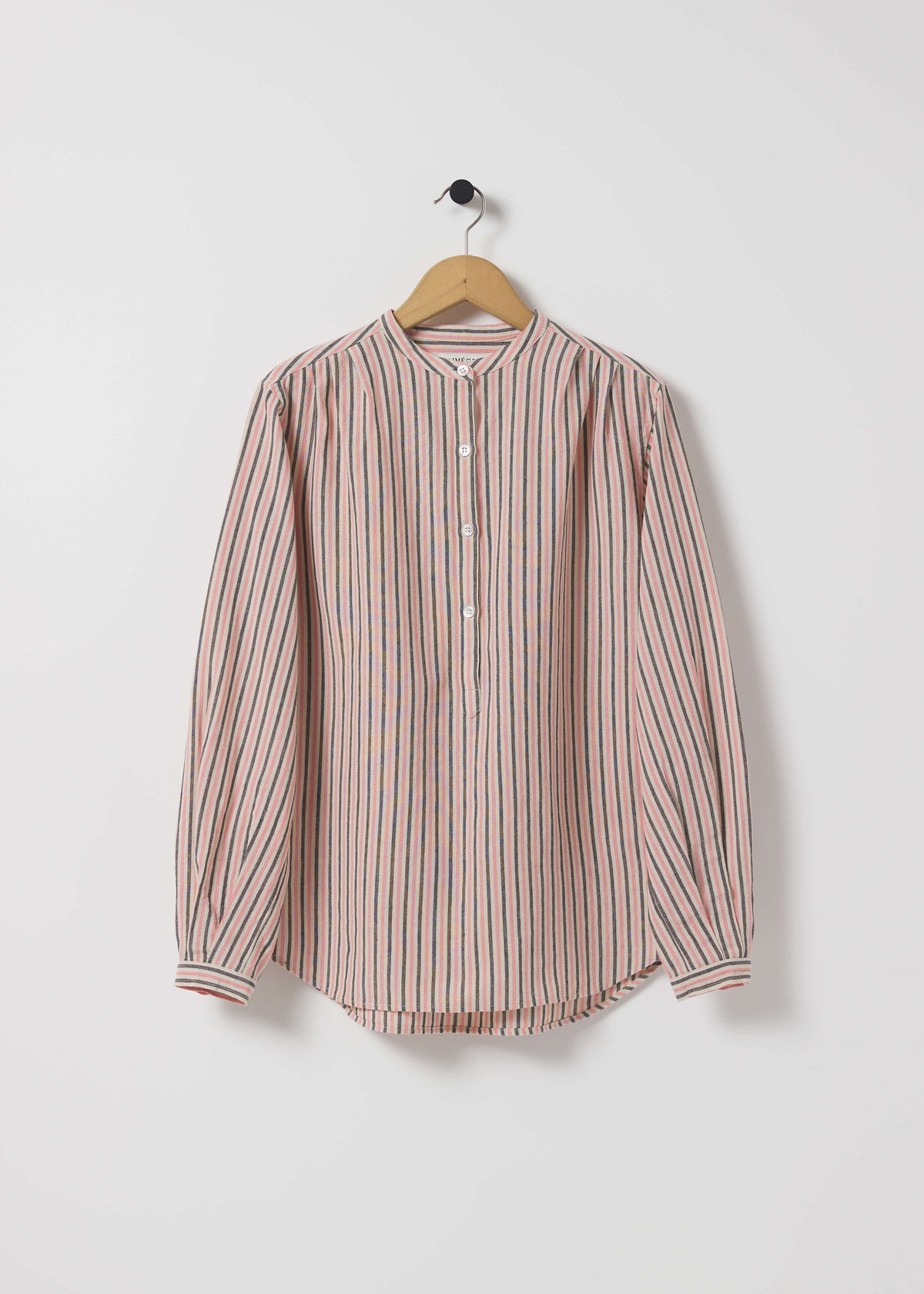 AVA SHIRT — PEACH STRIPE