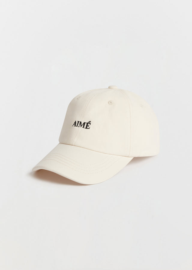 AIMÉ BASEBALL CAP — CREAM