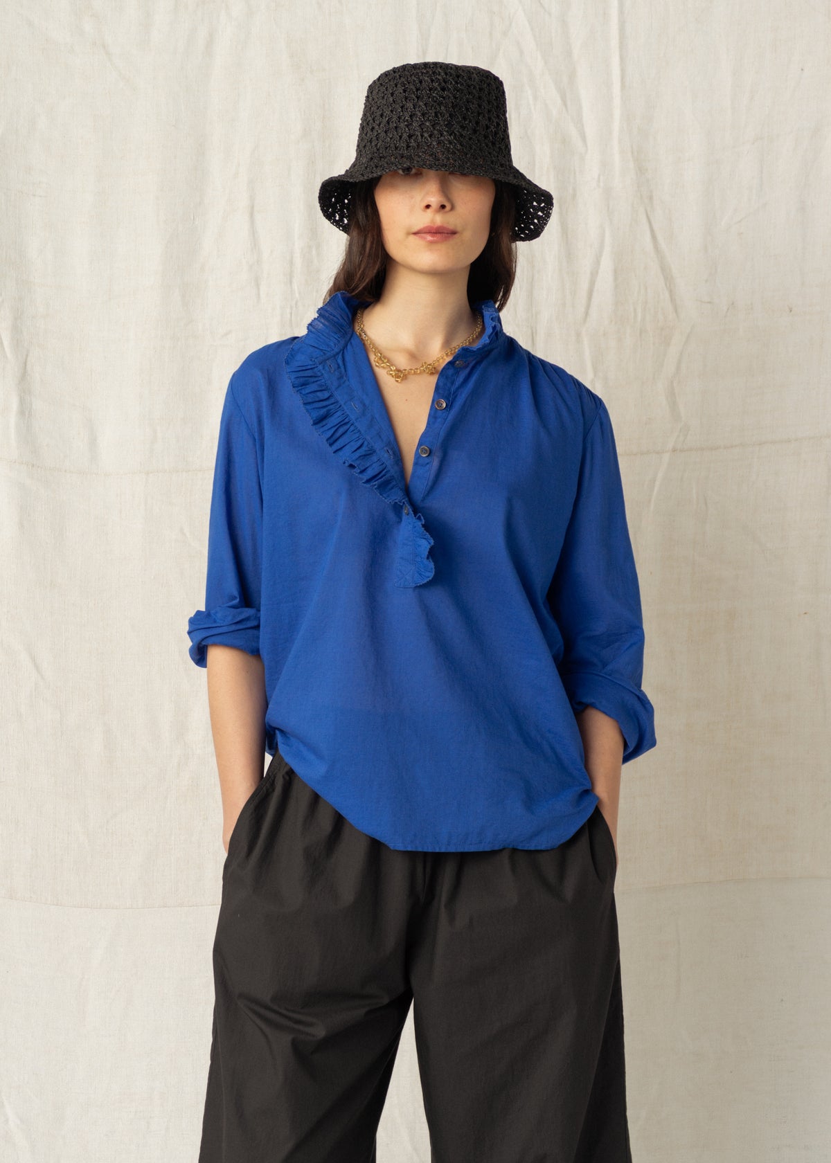 BENSON SHIRT — KLEIN BLUE
