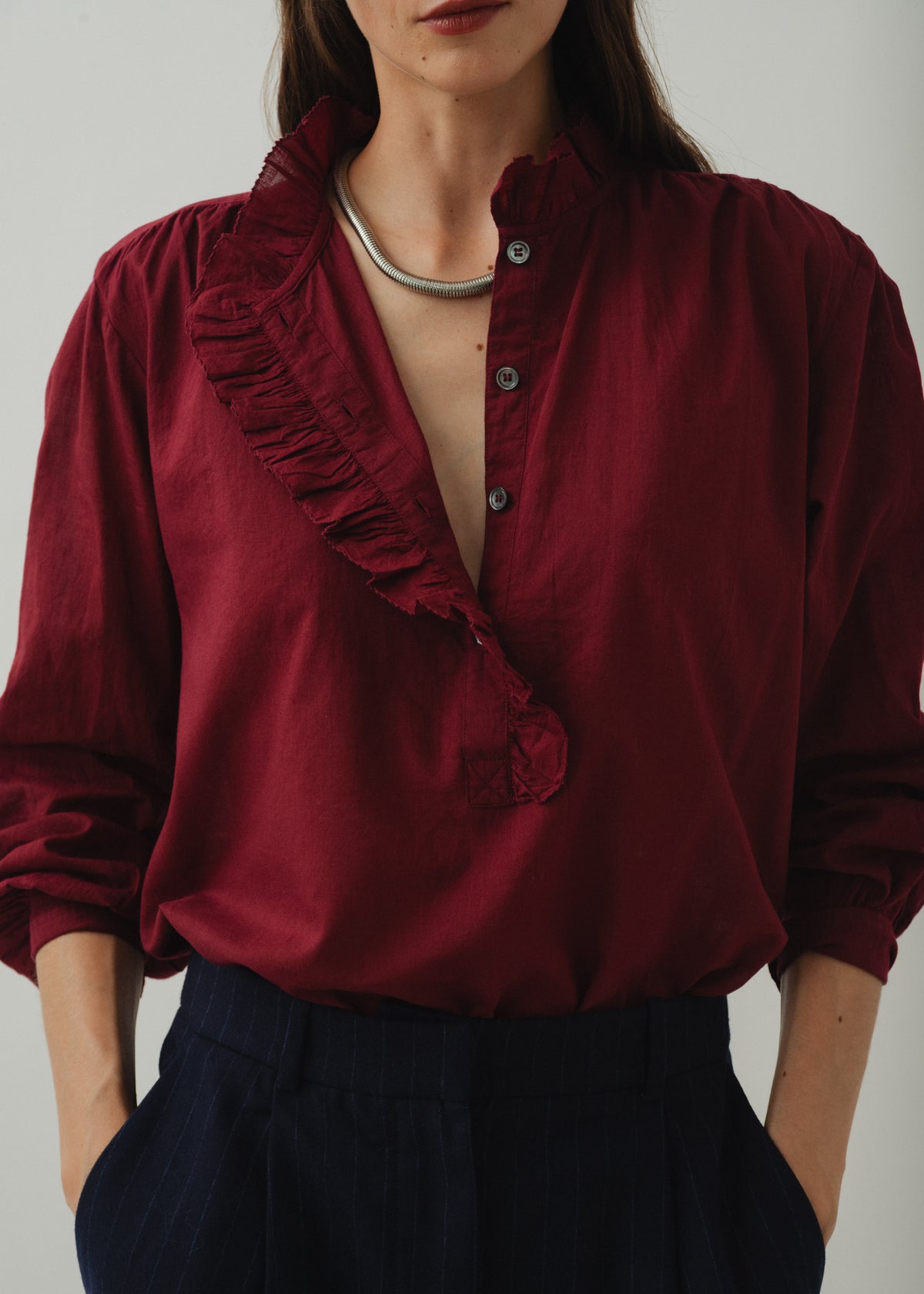 BENSON SHIRT — BORDEAUX