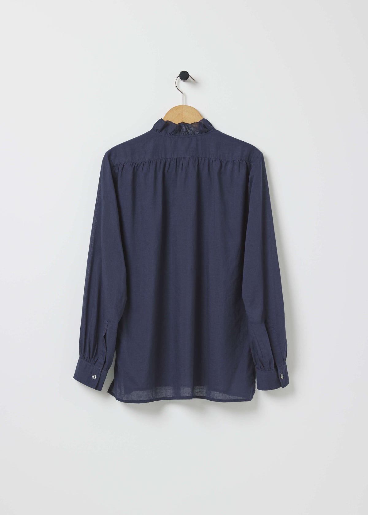 BENSON EMBROIDERED SHIRT — NAVY