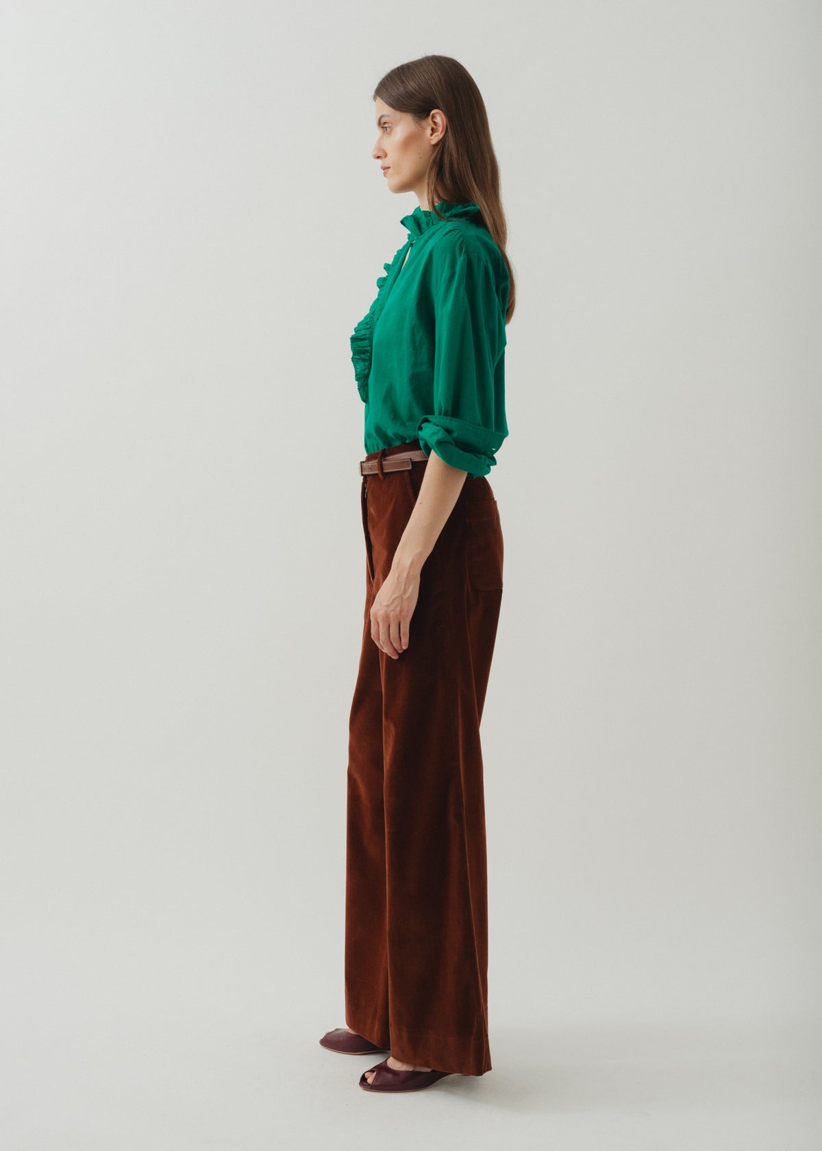 BENSON SHIRT — EMERALD GREEN