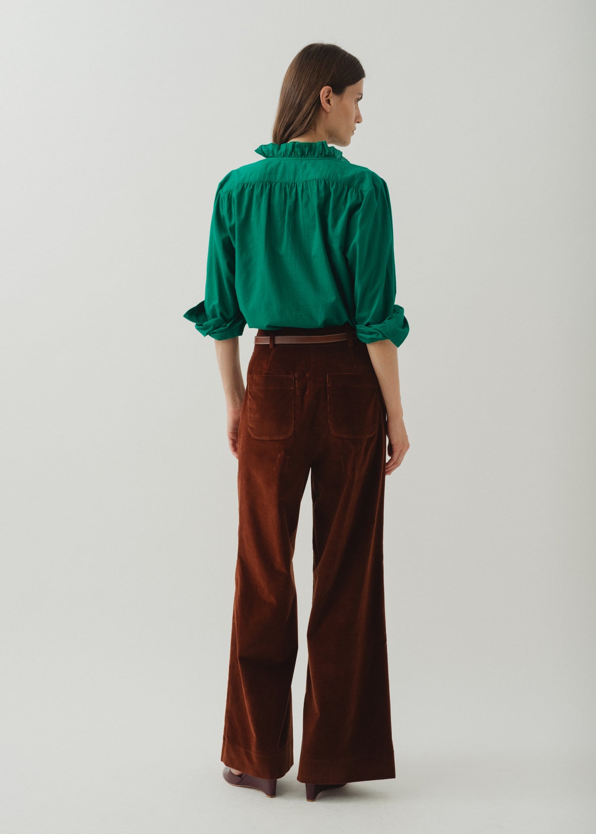 BENSON SHIRT — EMERALD GREEN