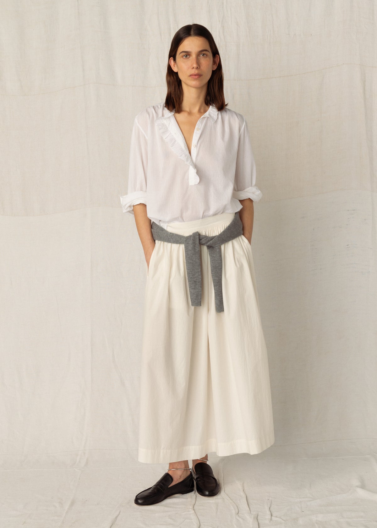 BENSON SHIRT — WHITE STRIPE