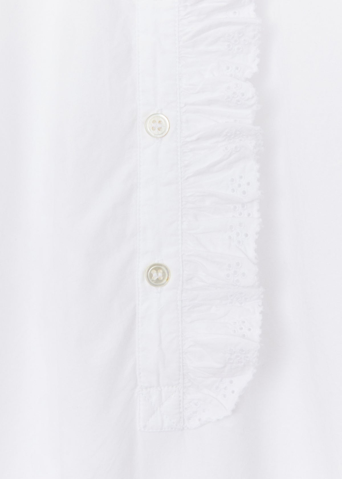 BENSON SHIRT — WHITE BRODERIE