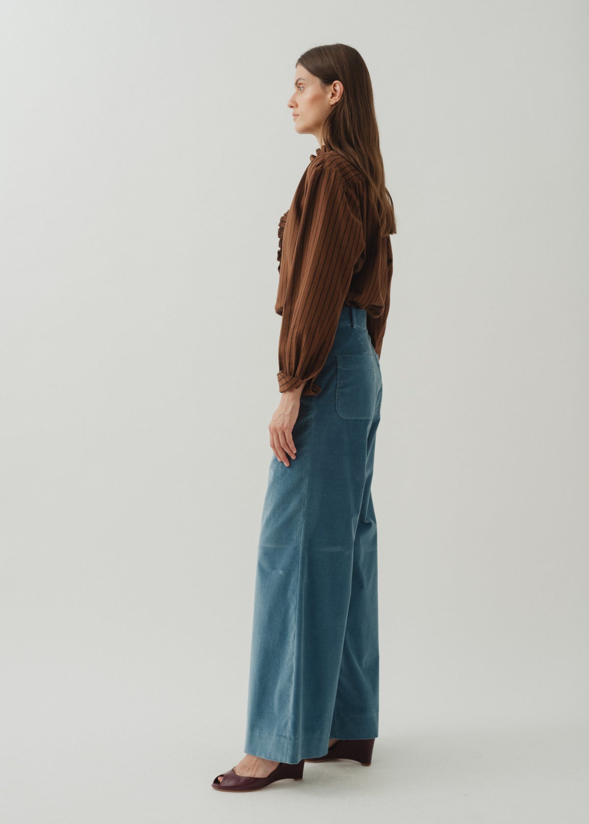 BENSON SHIRT — CHESTNUT STRIPE