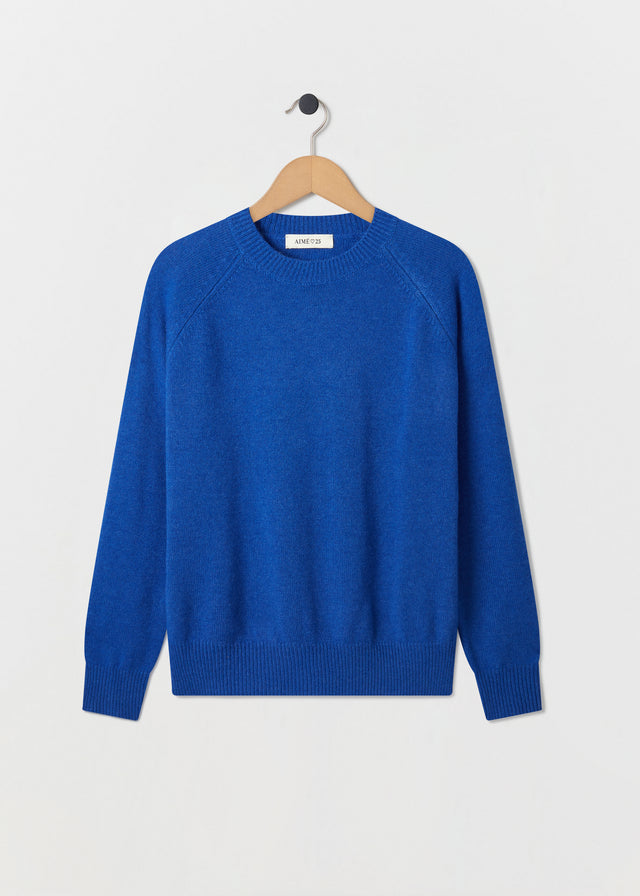 CADAQUÉS CASHMERE JUMPER — COBALT