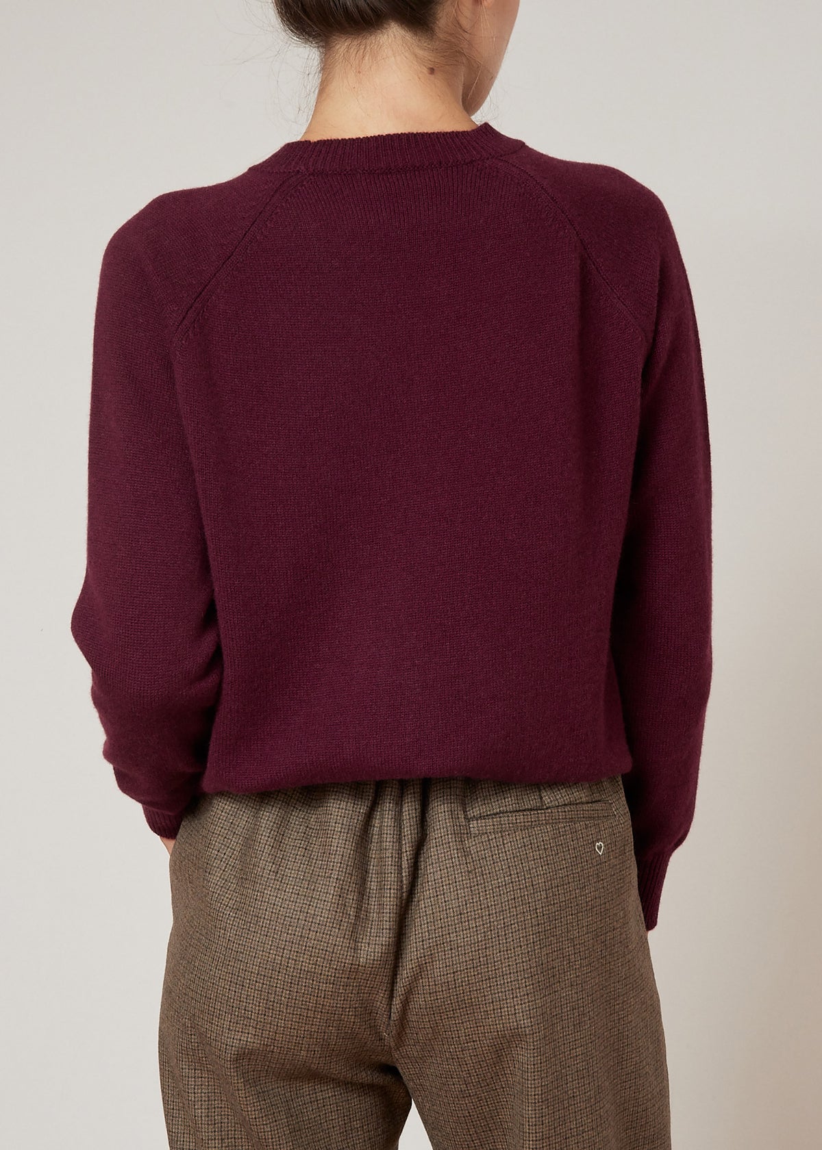 CADAQUÉS CASHMERE JUMPER — BURGUNDY