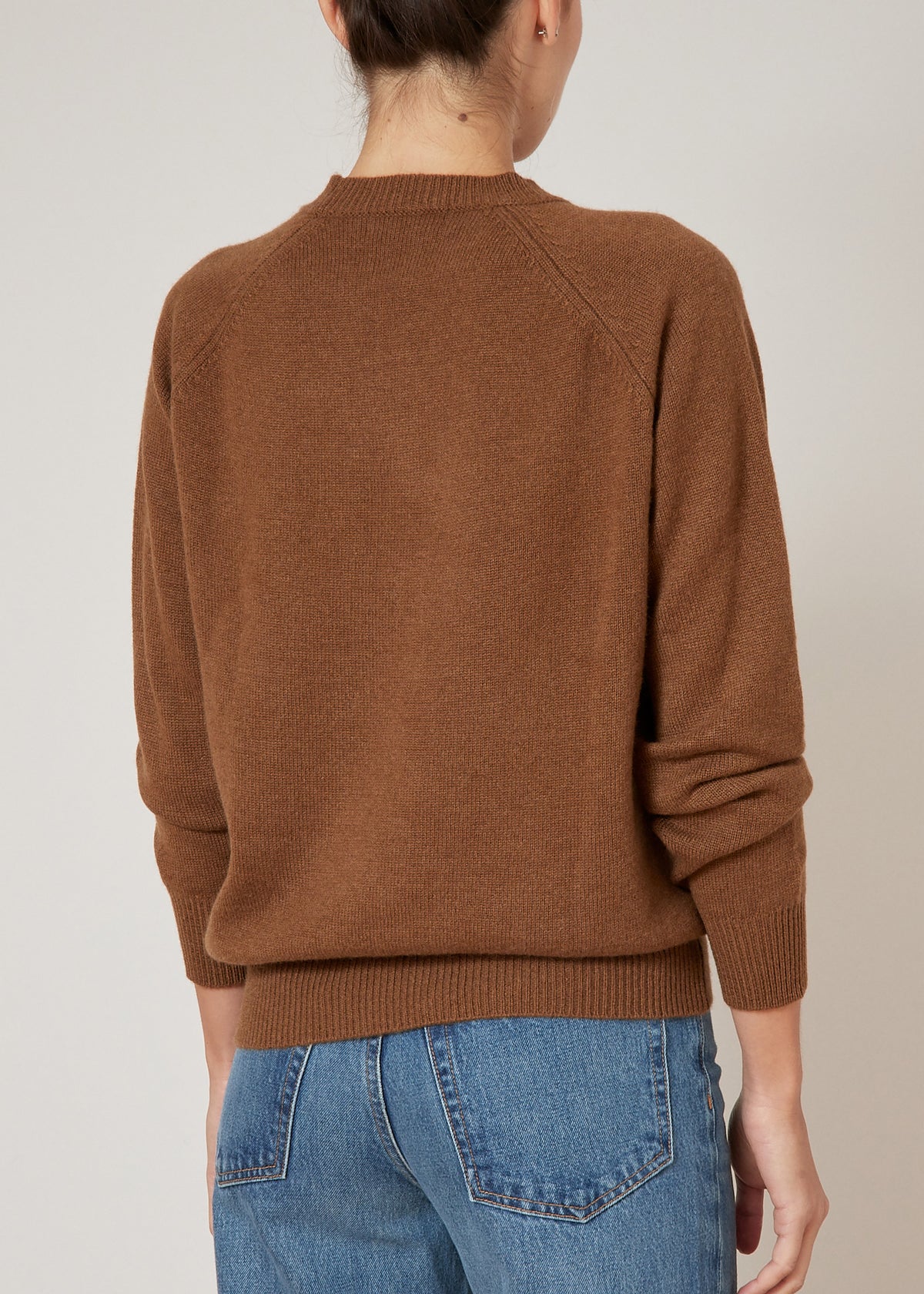 CADAQUÉS CASHMERE JUMPER — CHESTNUT