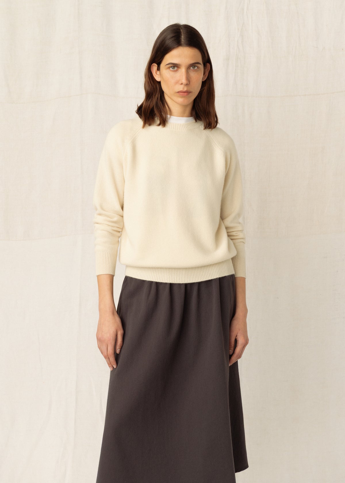 CADAQUÉS CASHMERE JUMPER — CREAM