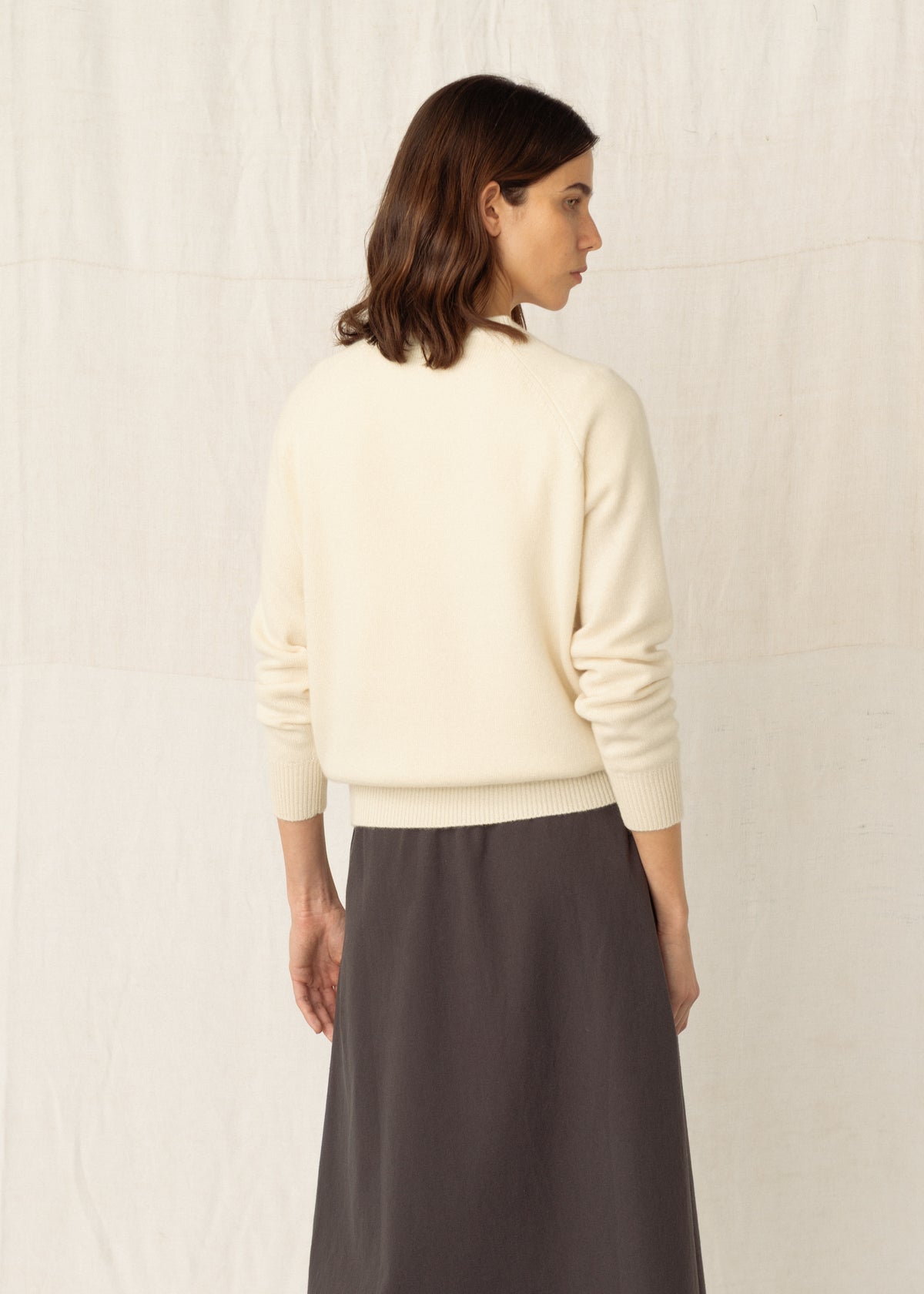 CADAQUÉS CASHMERE JUMPER — CREAM