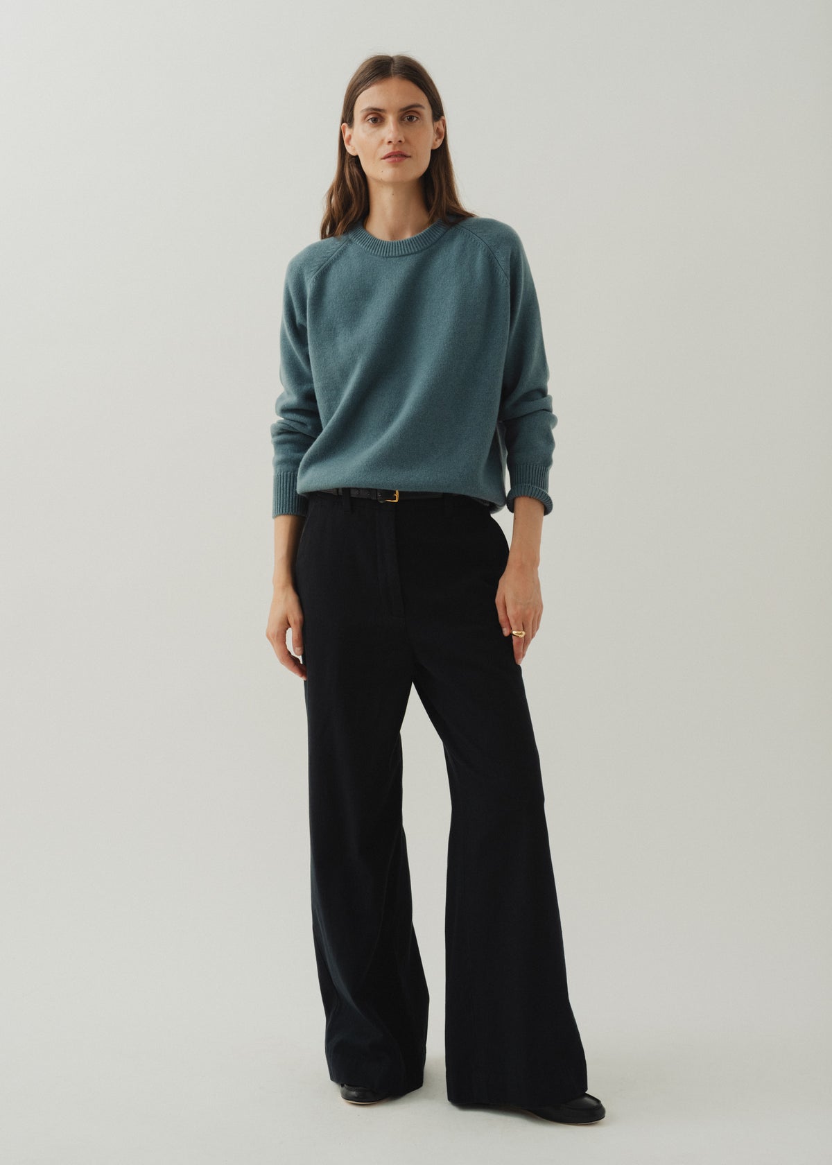 CADAQUÉS CASHMERE JUMPER — BLUISH