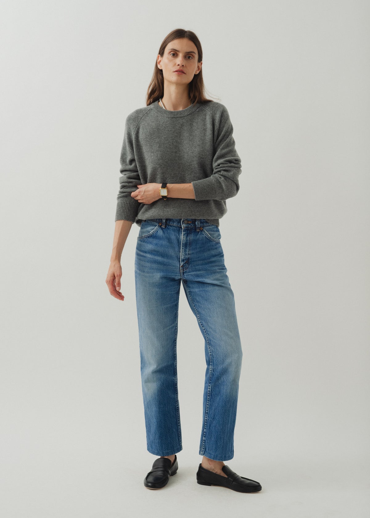 CADAQUÉS CASHMERE JUMPER — GREY