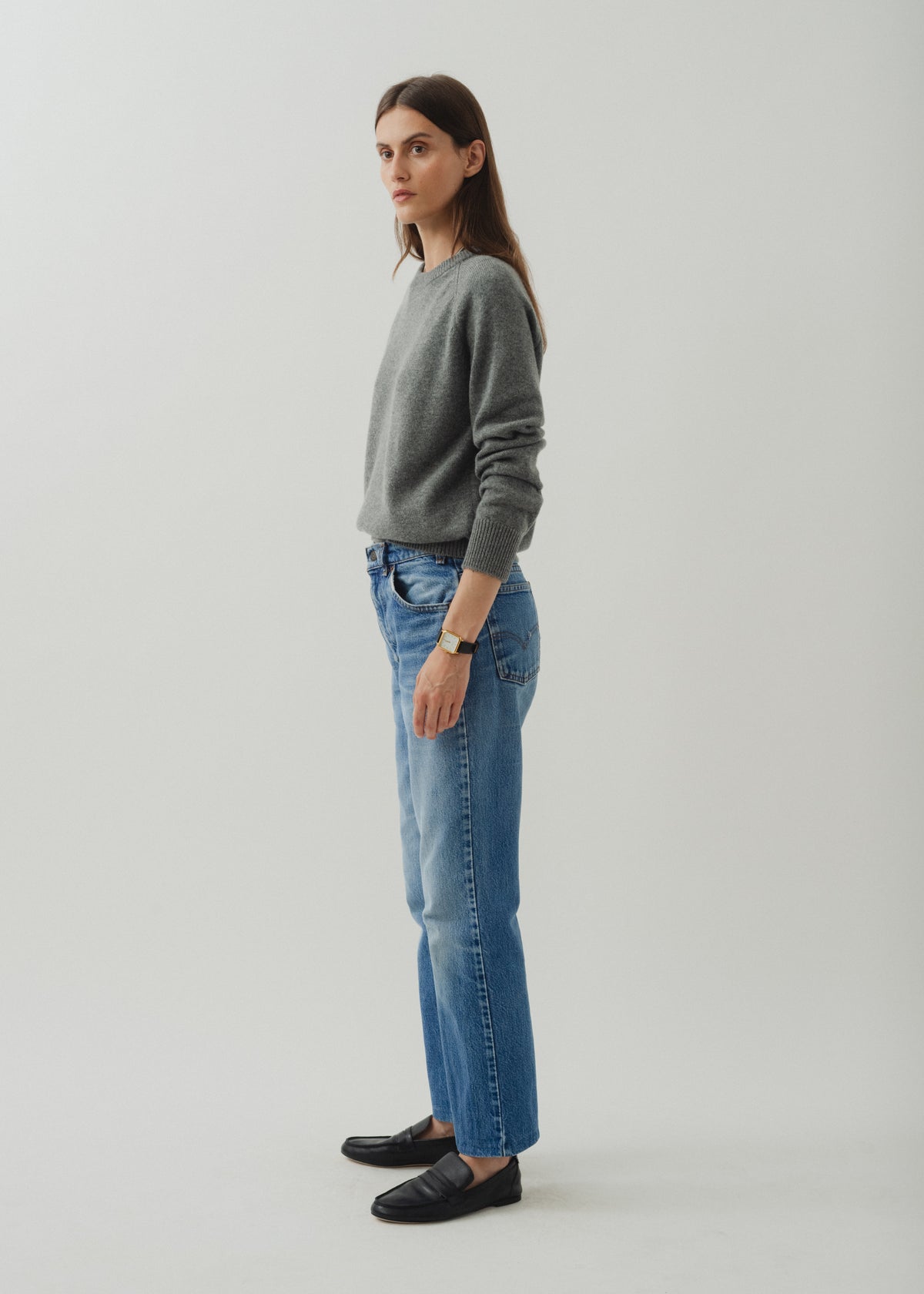 CADAQUÉS CASHMERE JUMPER — GREY