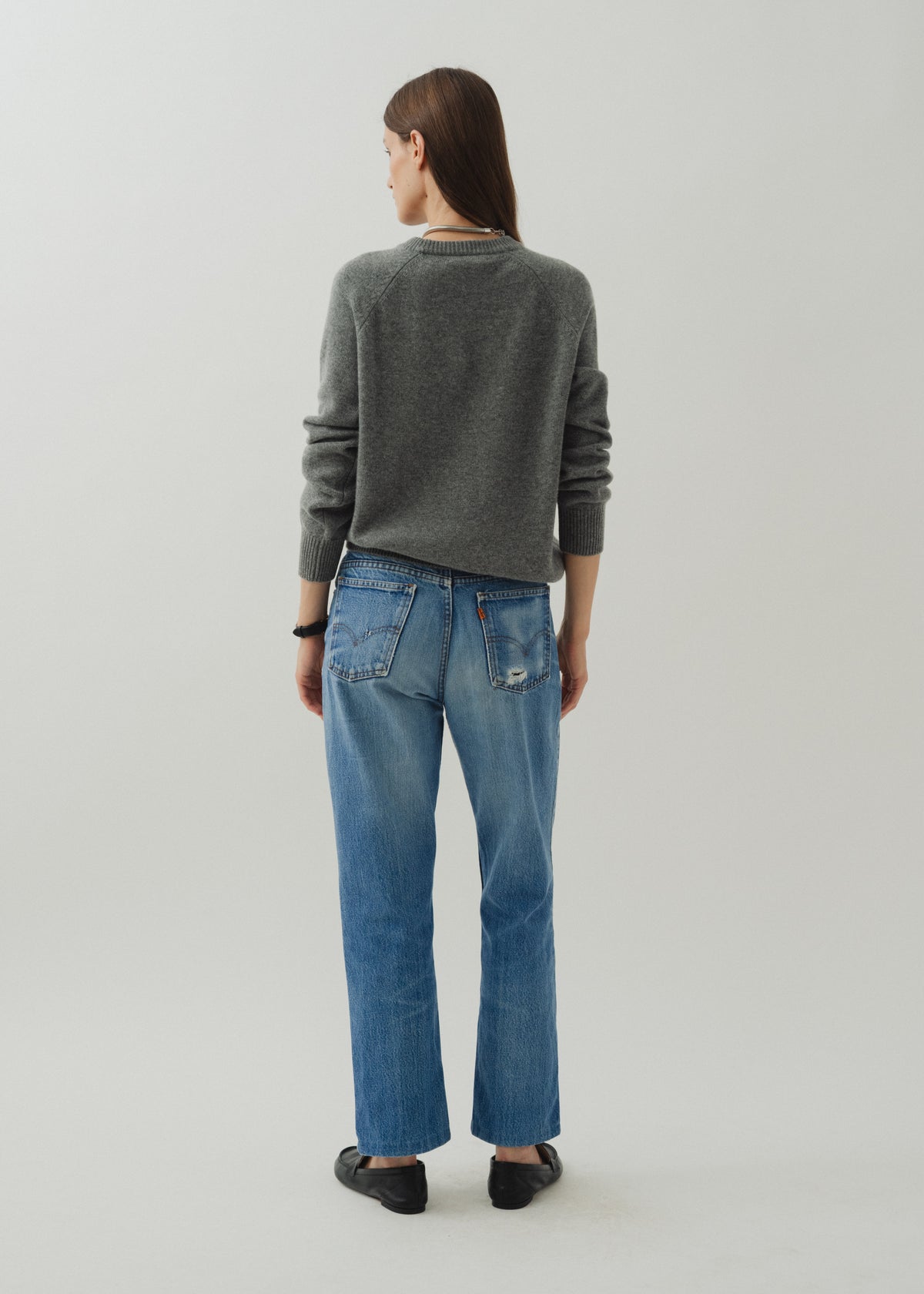 CADAQUÉS CASHMERE JUMPER — GREY