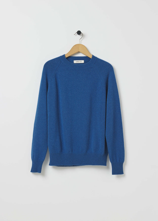 CADAQUÉS CASHMERE JUMPER — BLUE