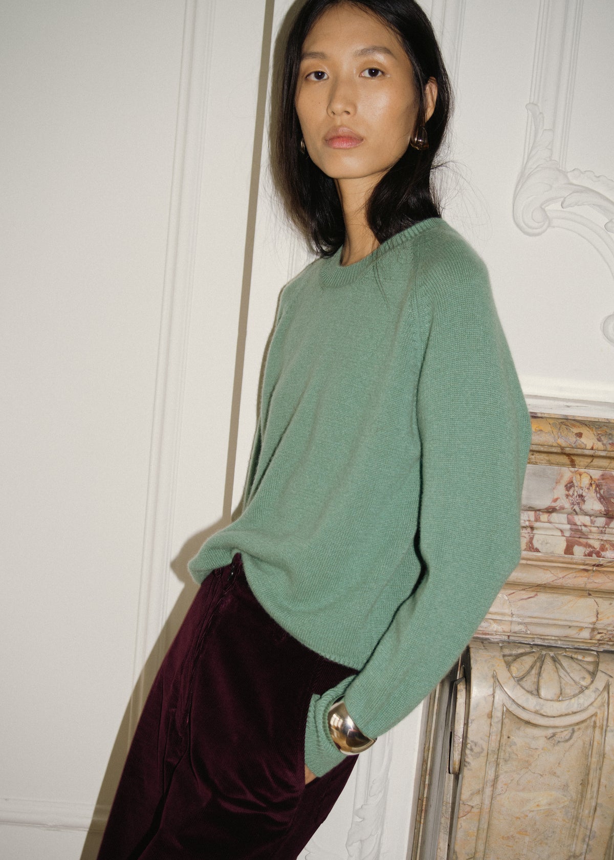 CADAQUÉS CASHMERE JUMPER — JADE