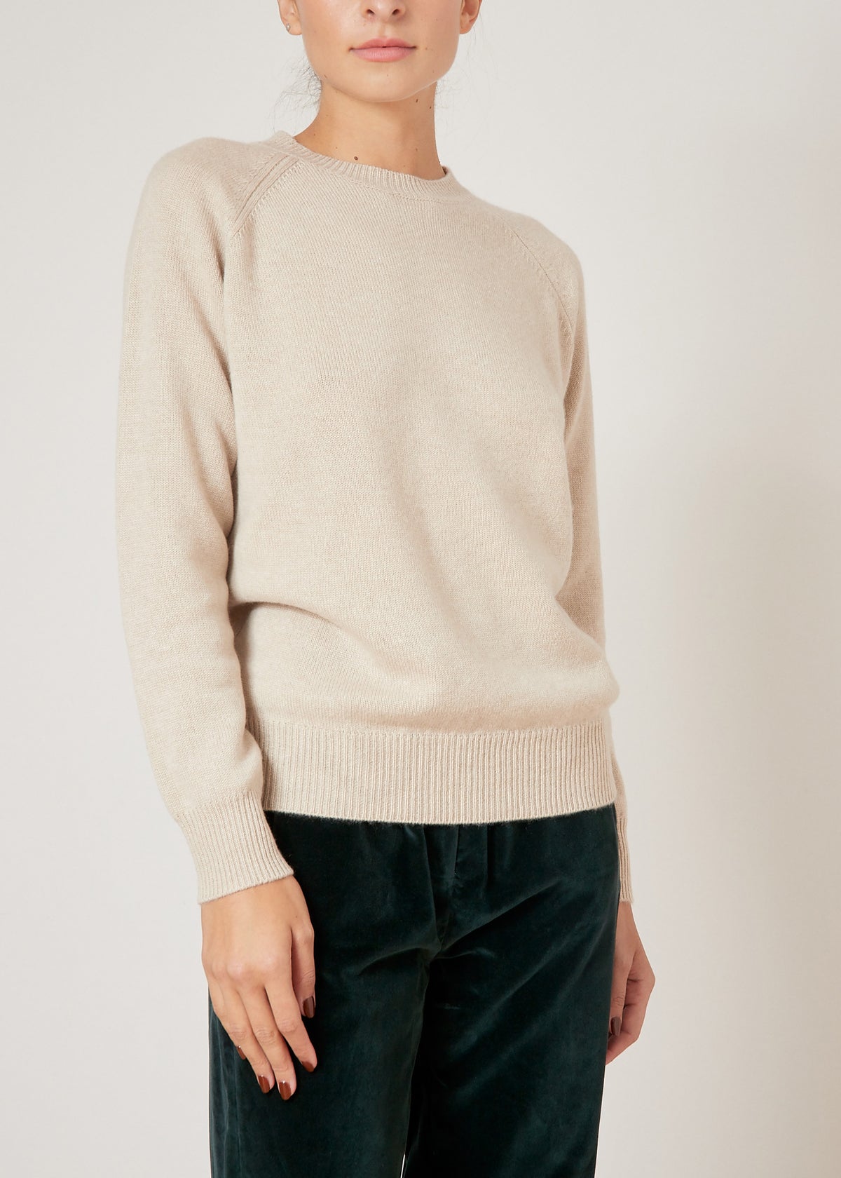 CADAQUÉS CASHMERE JUMPER — OATMEAL