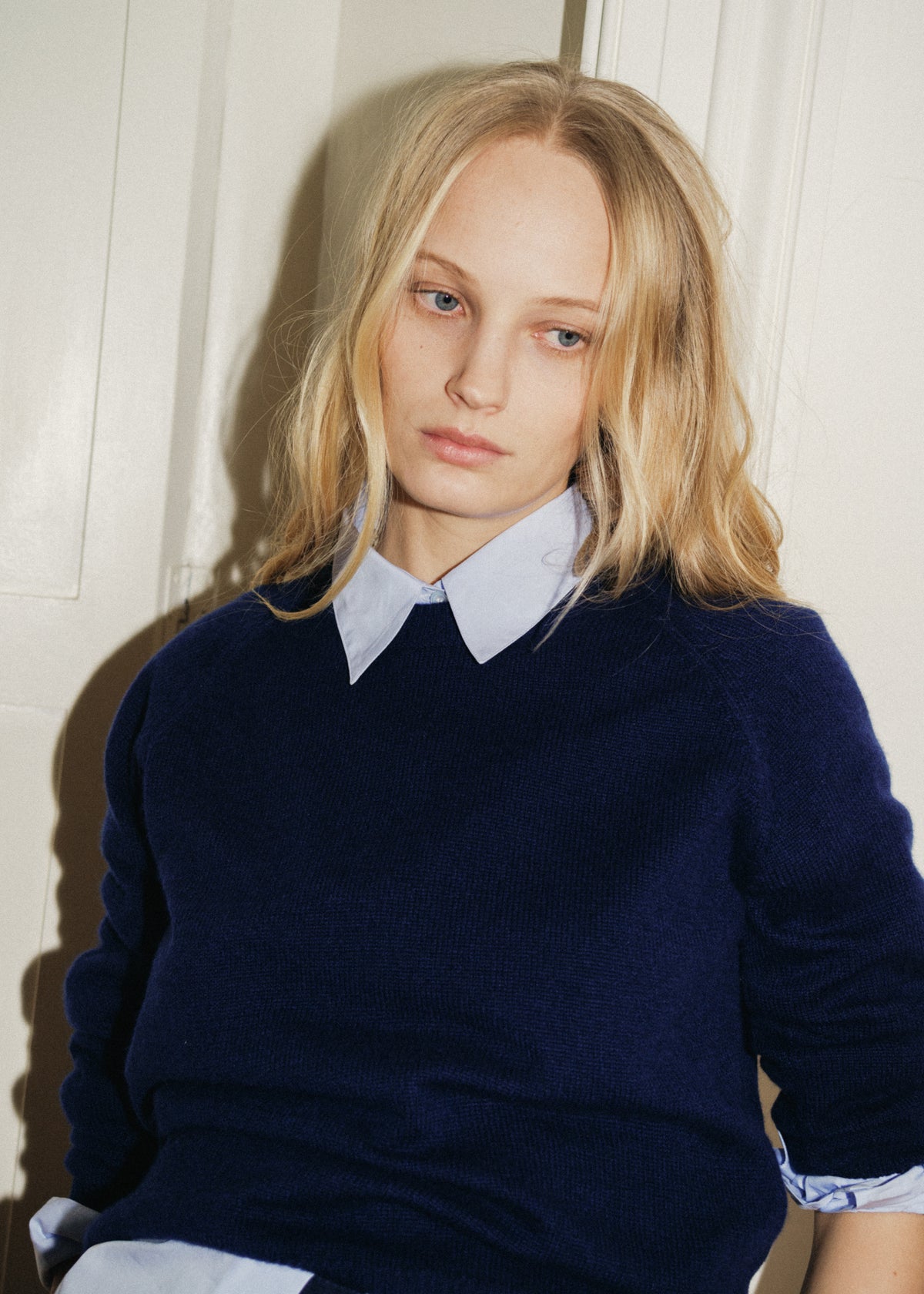 CADAQUÉS CASHMERE JUMPER — NAVY