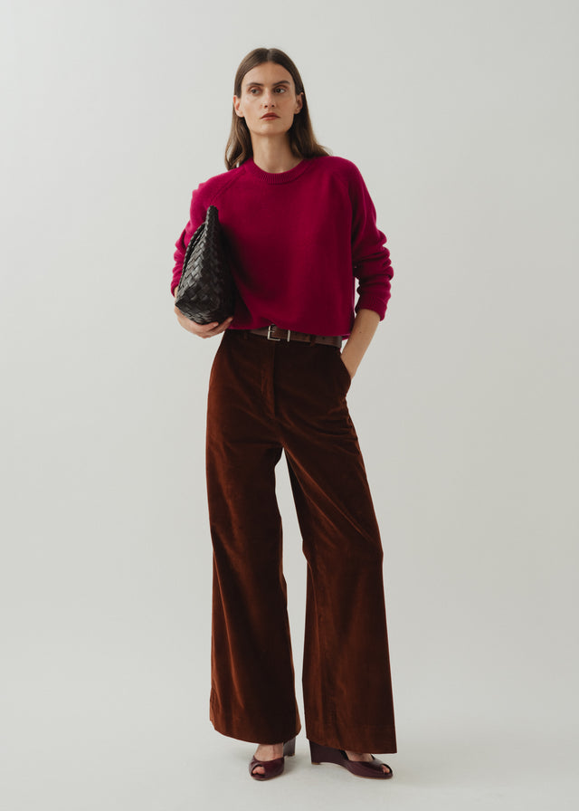 CADAQUÉS CASHMERE JUMPER — MAGENTA