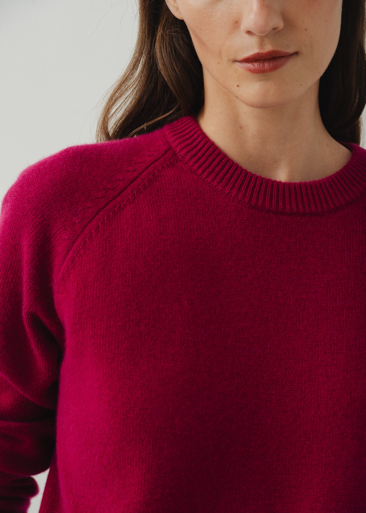 CADAQUÉS CASHMERE JUMPER — MAGENTA
