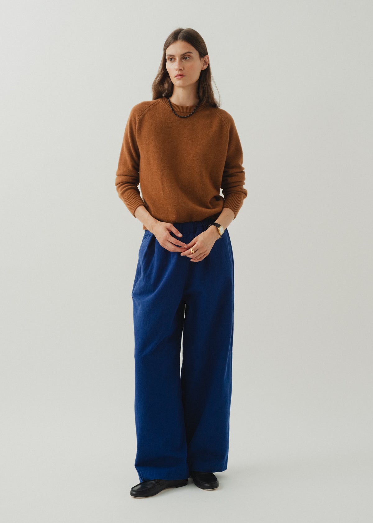 CADAQUÉS CASHMERE JUMPER — TABAC