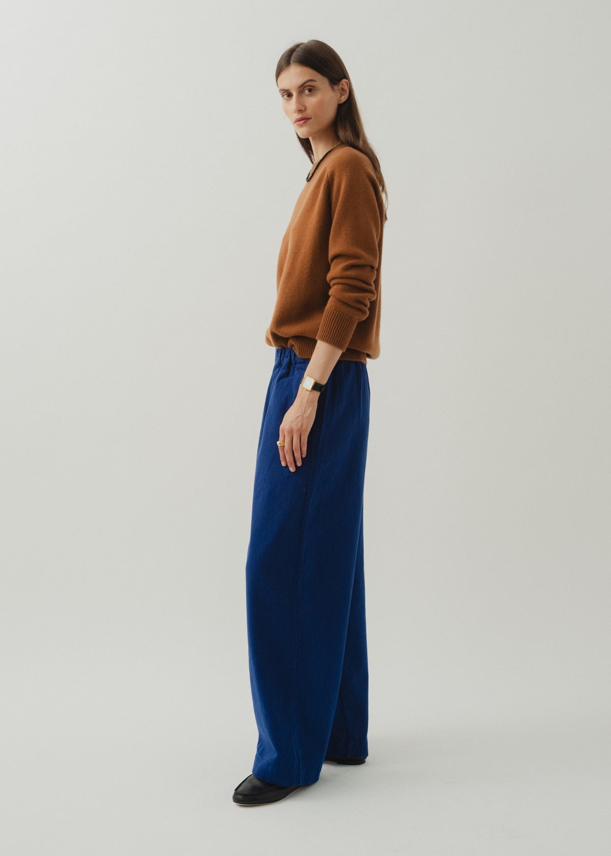 CADAQUÉS CASHMERE JUMPER — TABAC