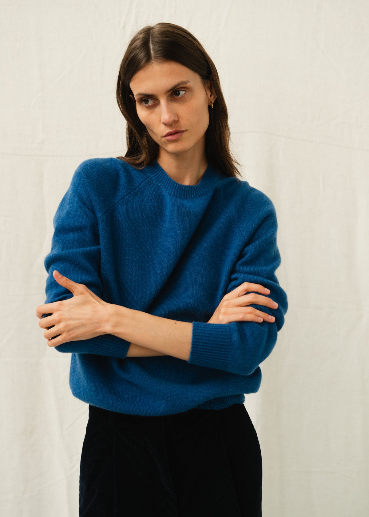 CADAQUÉS CASHMERE JUMPER — BLUE