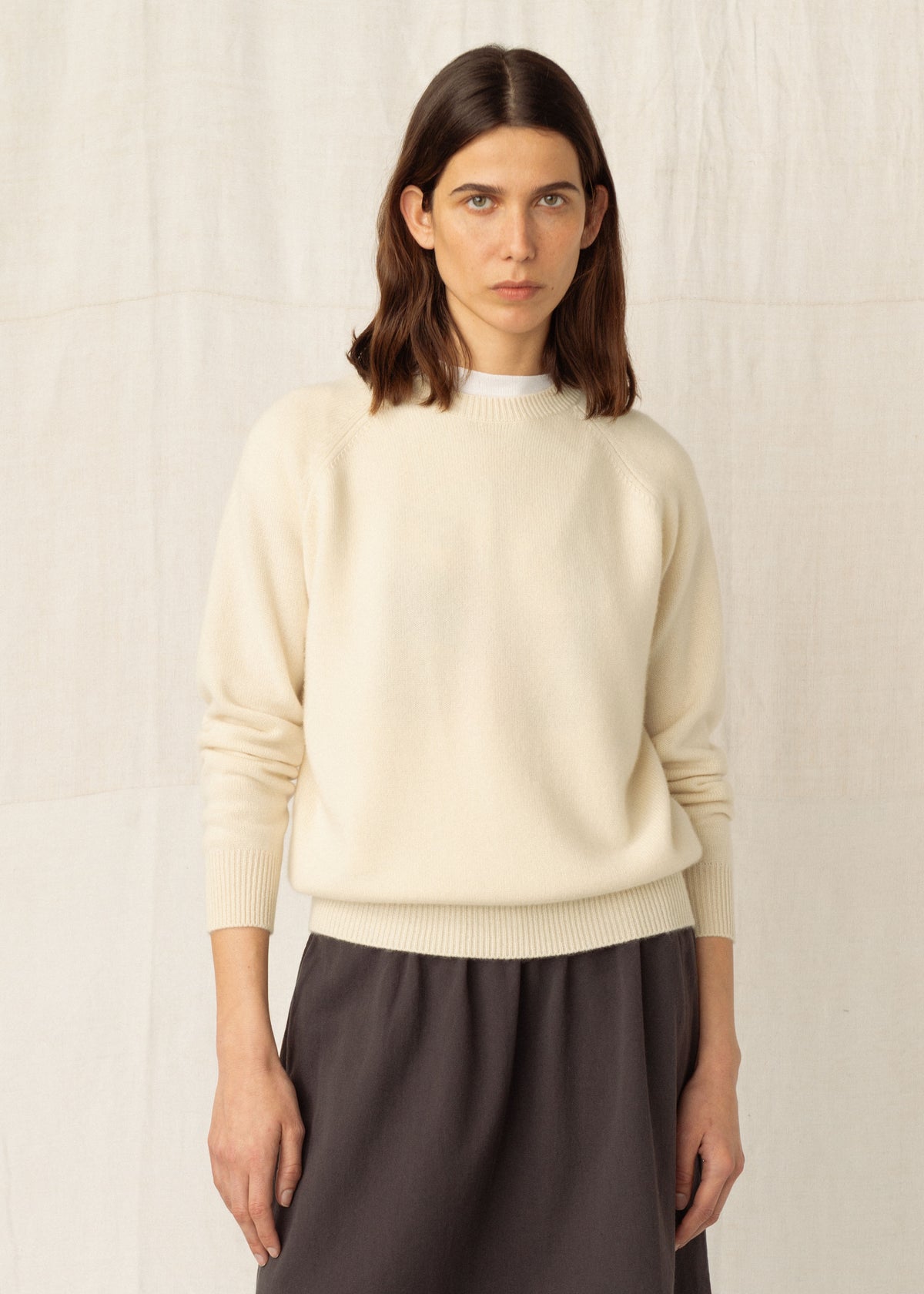 CADAQUÉS CASHMERE JUMPER — CREAM