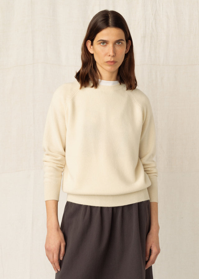 CADAQUÉS CASHMERE JUMPER — CREAM