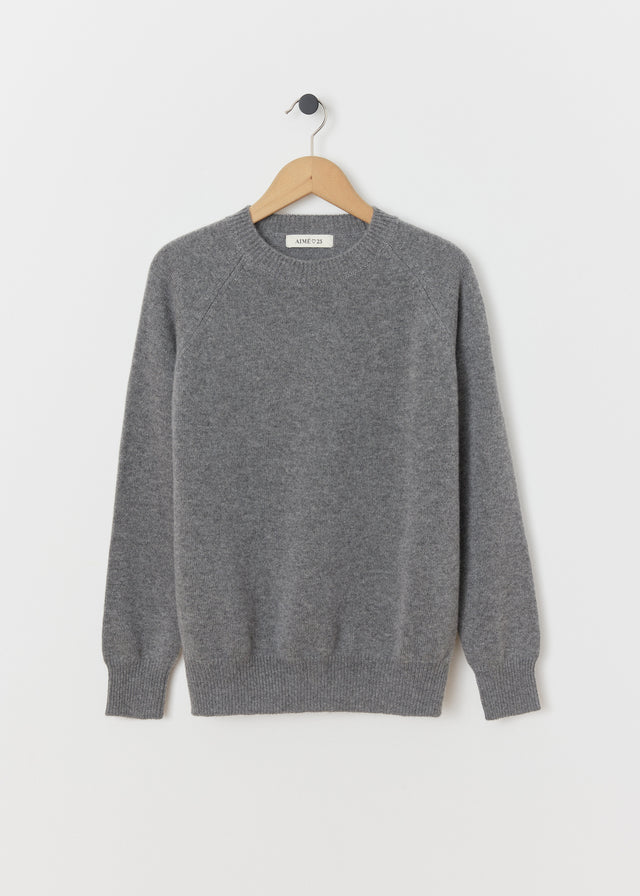 CADAQUÉS CASHMERE JUMPER — GREY