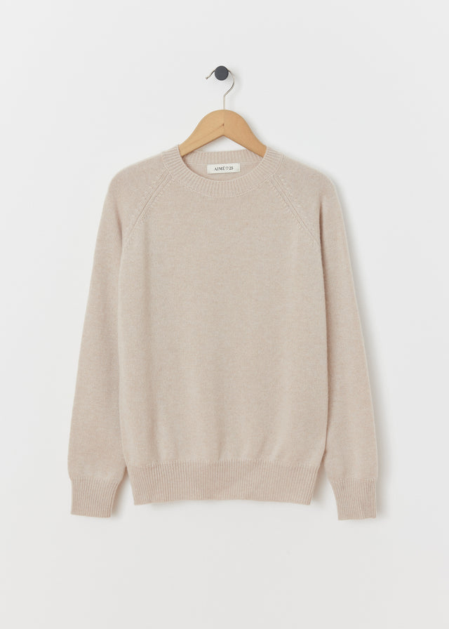 CADAQUÉS CASHMERE JUMPER — OATMEAL