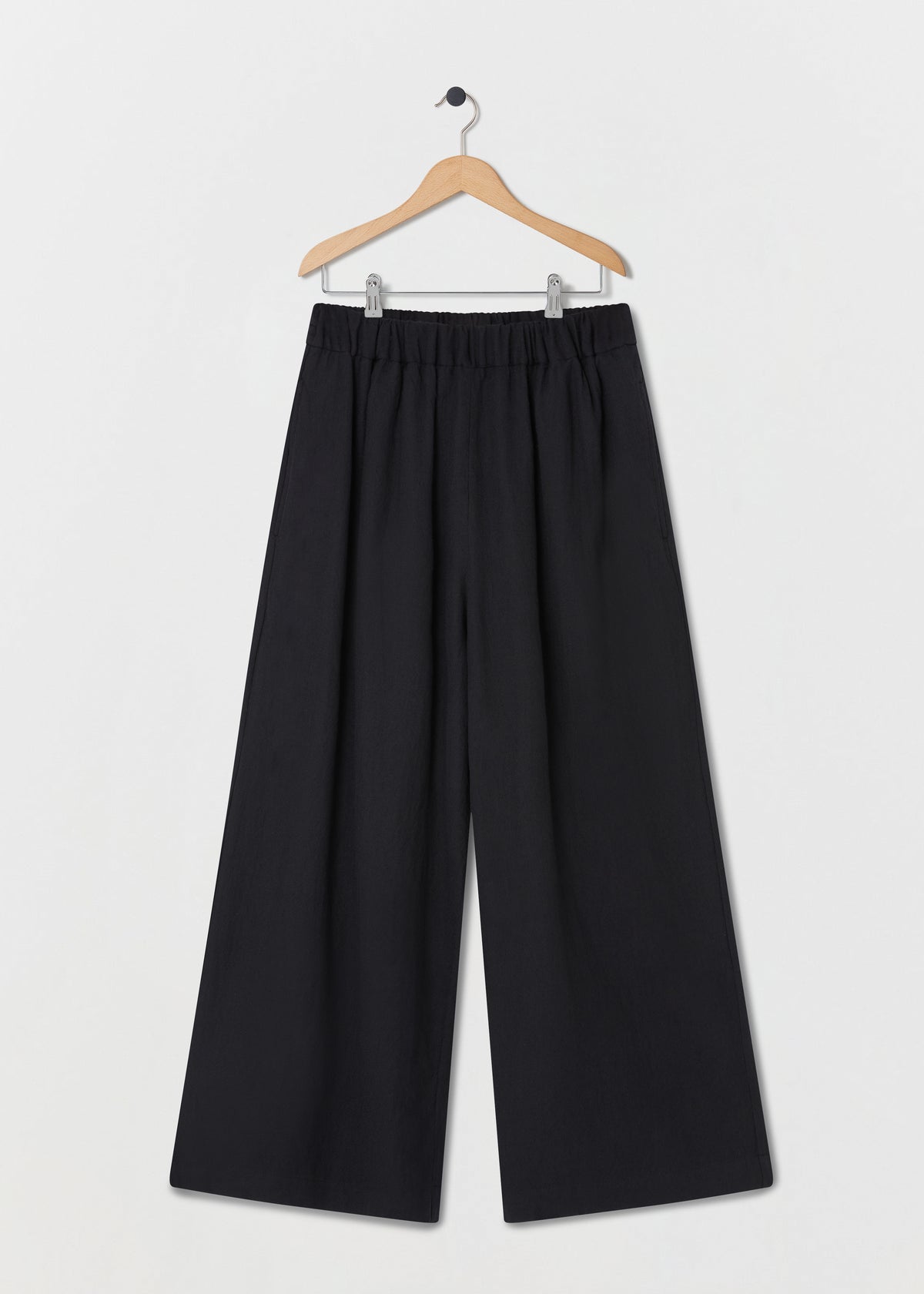 CALEB WOOL TROUSERS — FADED BLACK