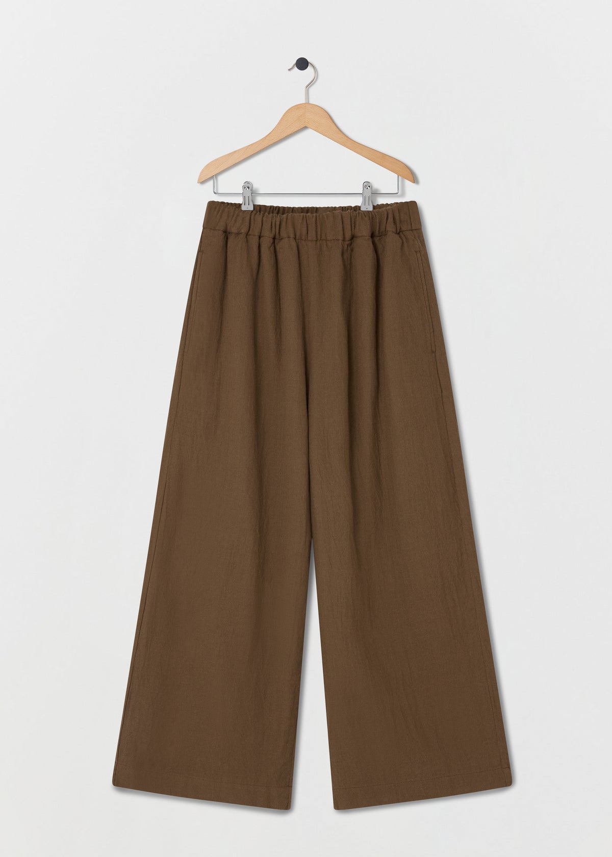 CALEB WOOL TROUSERS — CHESTNUT