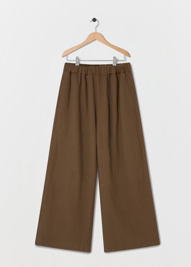 CALEB WOOL TROUSERS — CHESTNUT