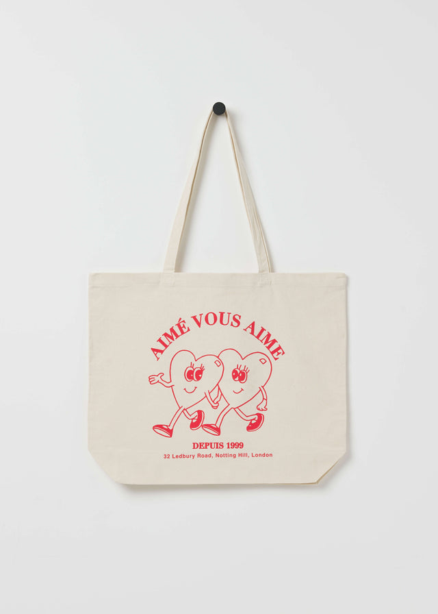 AIMÉ CANVAS BAG — RED