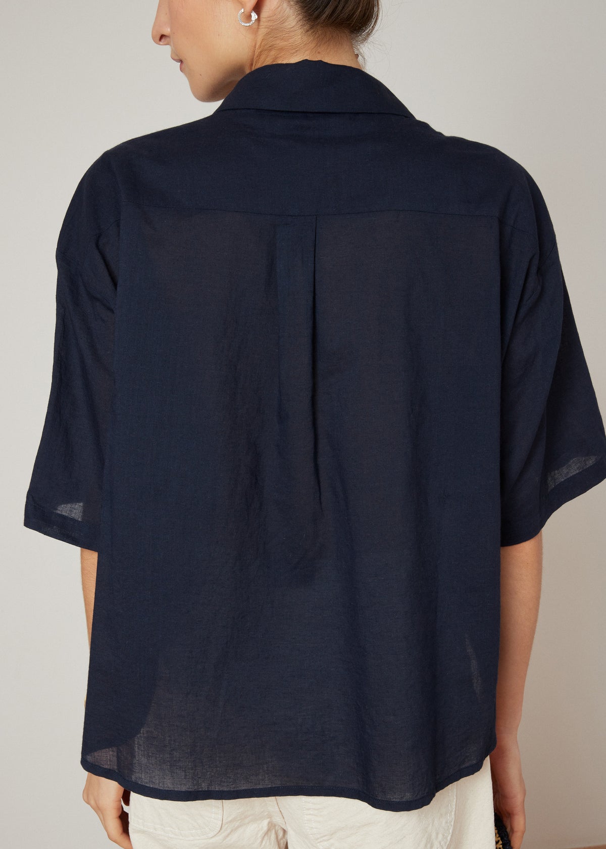 DARIA SHIRT — NAVY