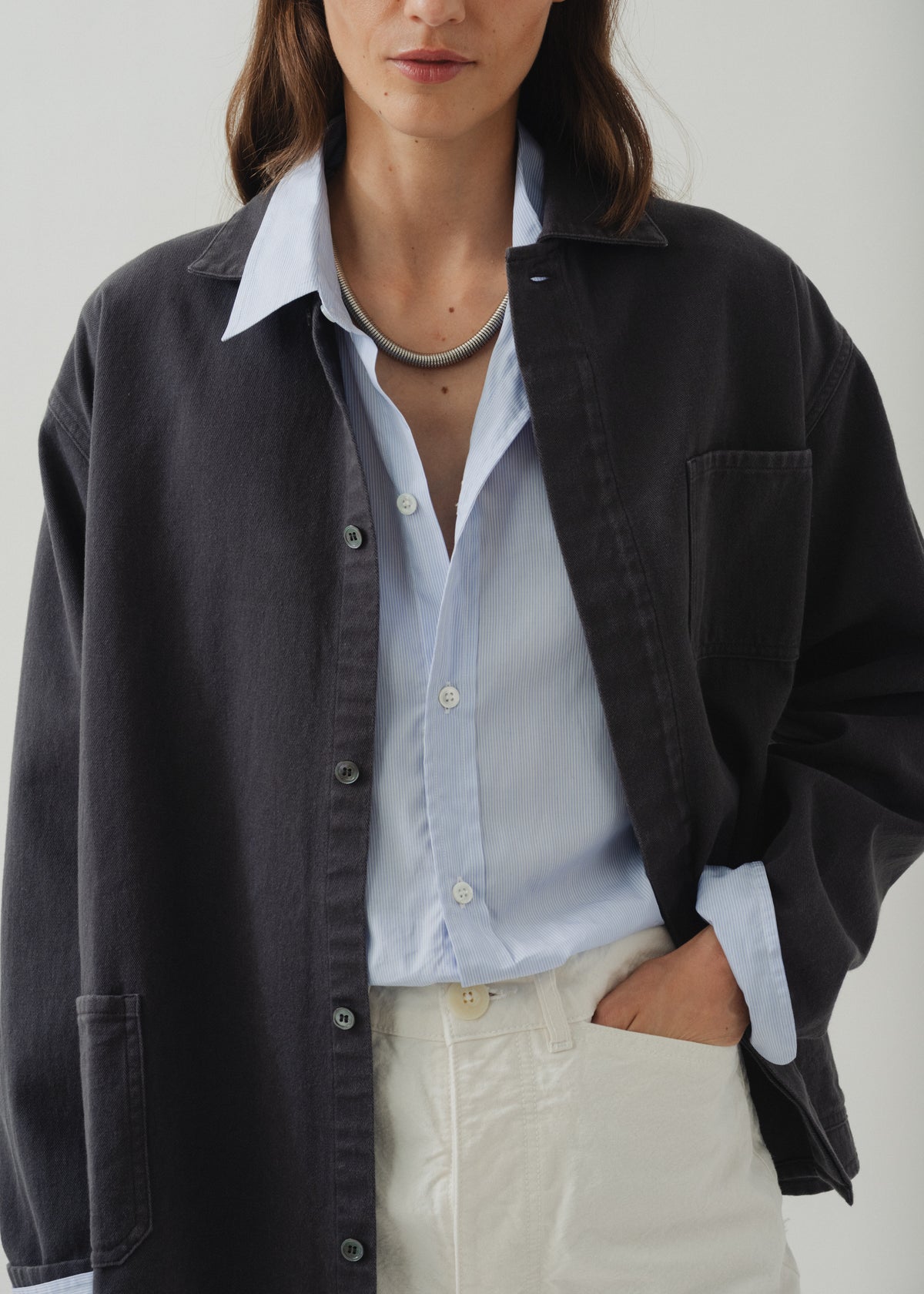DEMI OVERSHIRT — LEAD