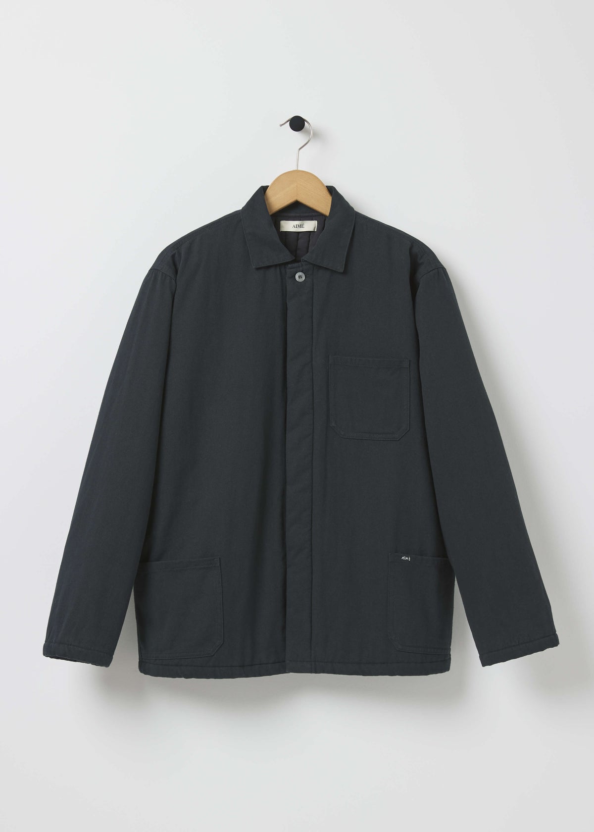 DEMI QUILTED JACKET — FADED BLACK