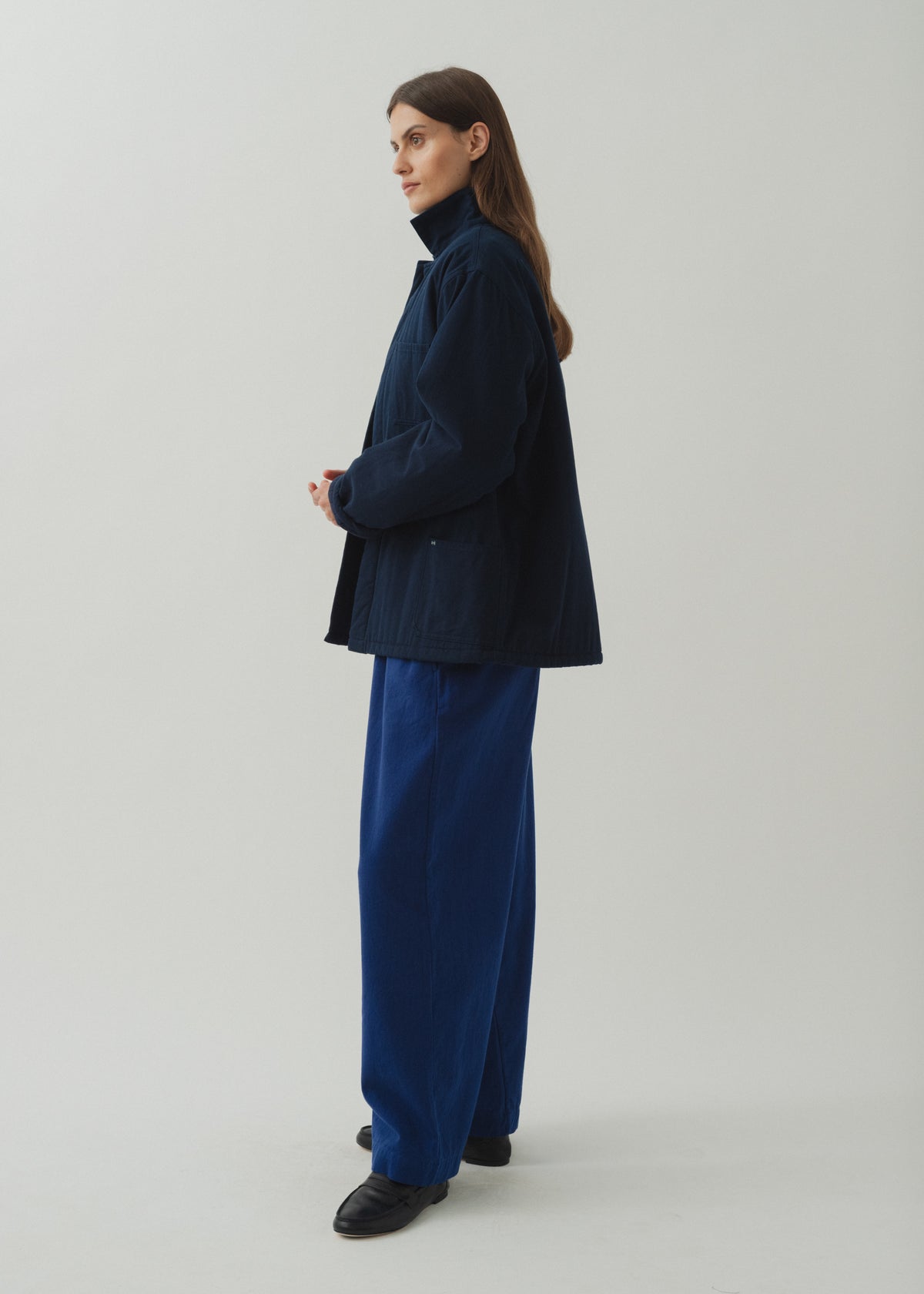 DEMI QUILTED JACKET — NAVY