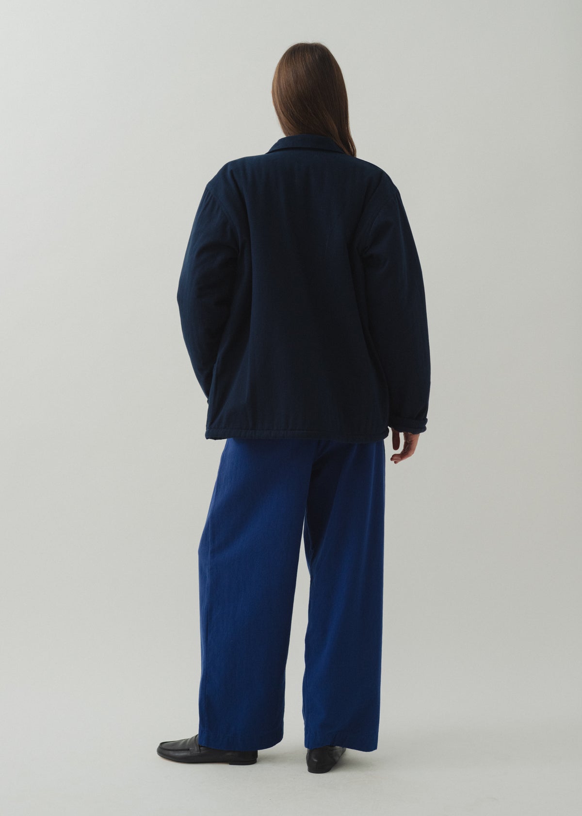 DEMI QUILTED JACKET — NAVY