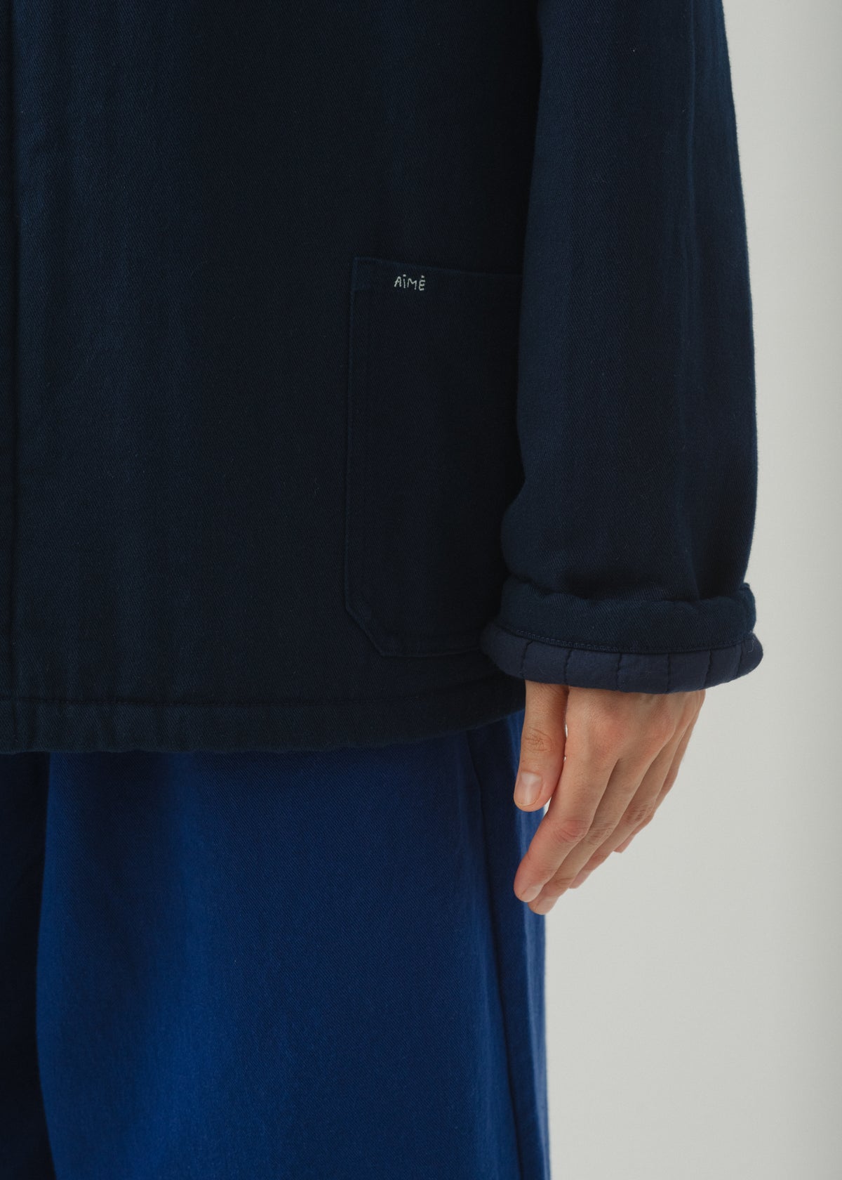DEMI QUILTED JACKET — NAVY