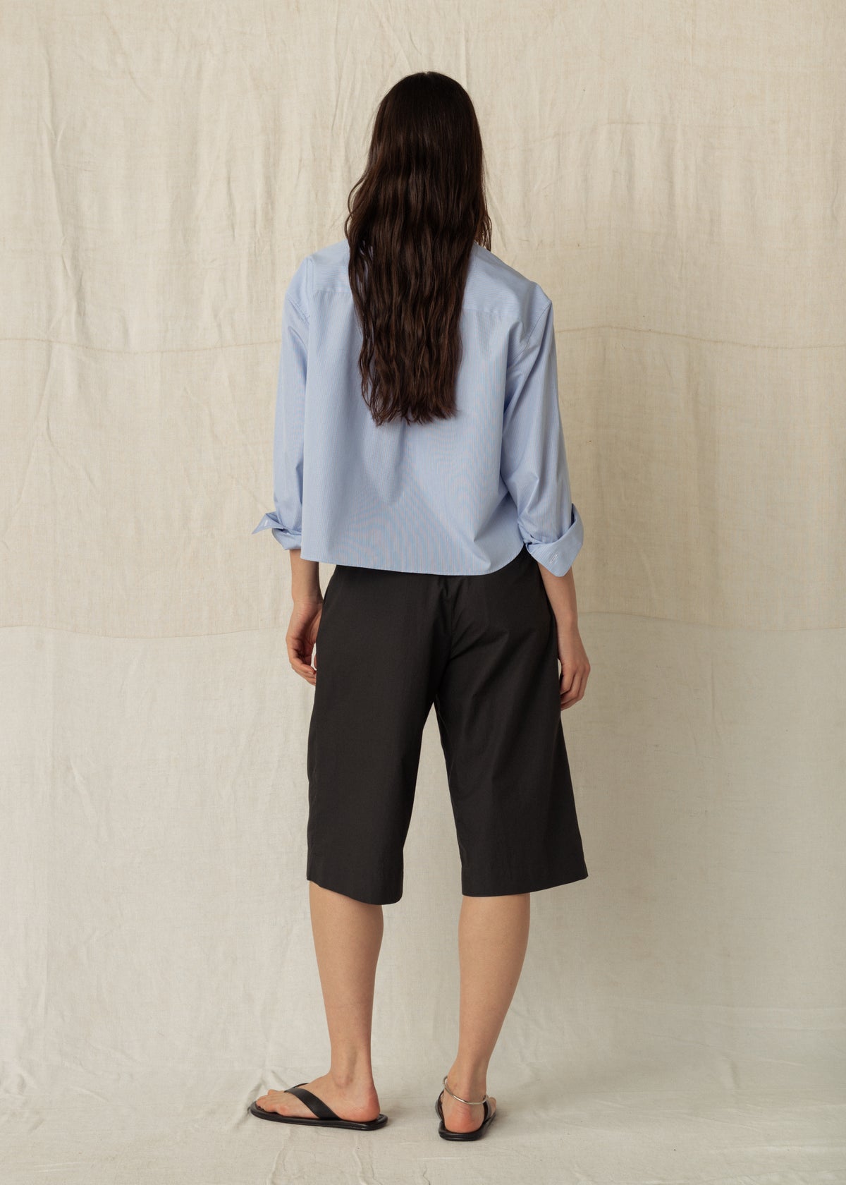 DENVER POPLIN BERMUDAS — SOFT BLACK