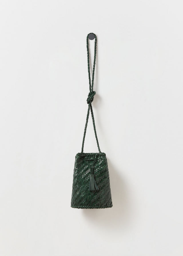 POMPOM DOUBLE JUMP BAG — FOREST