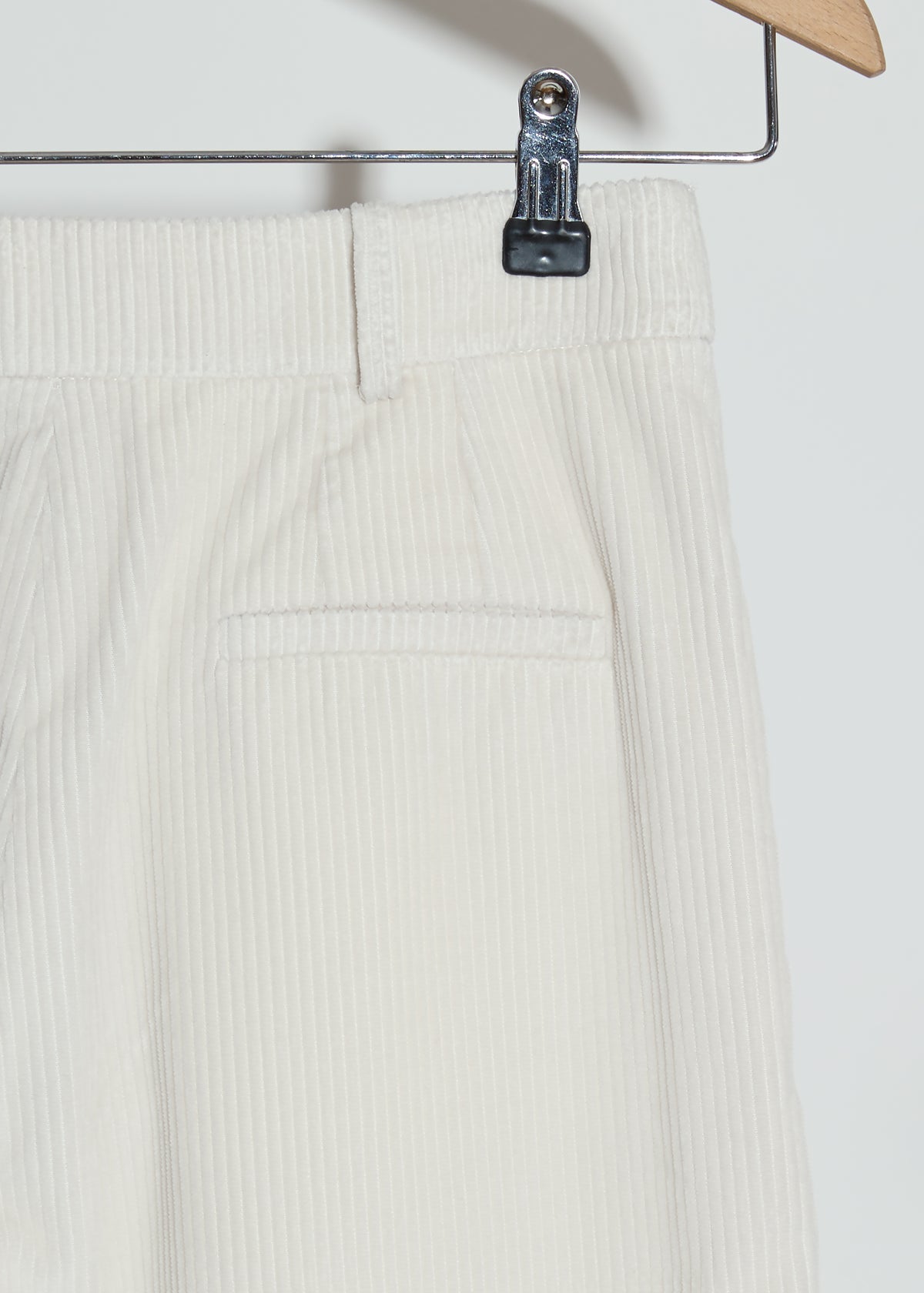 DRAKE CORDUROY TROUSERS — CREAM