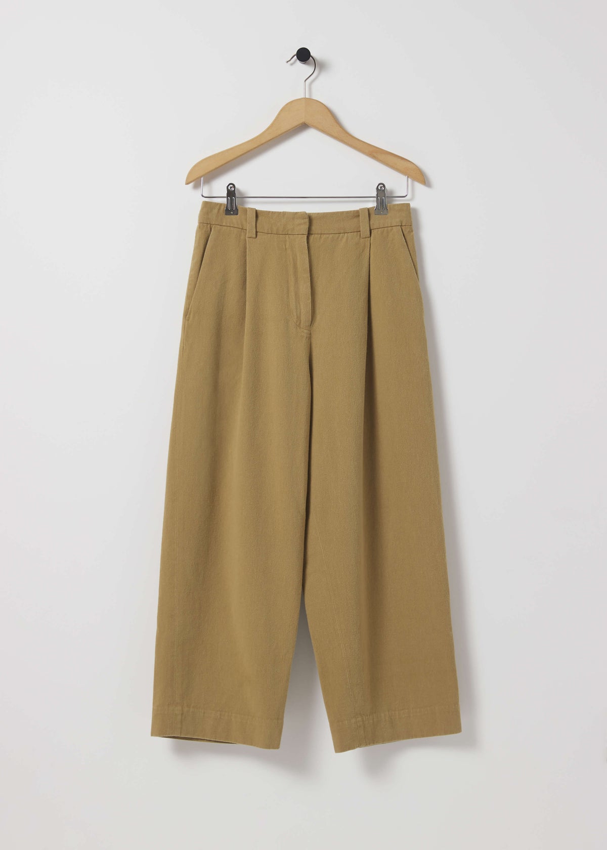DRAKE COTTON TROUSERS — KHAKI